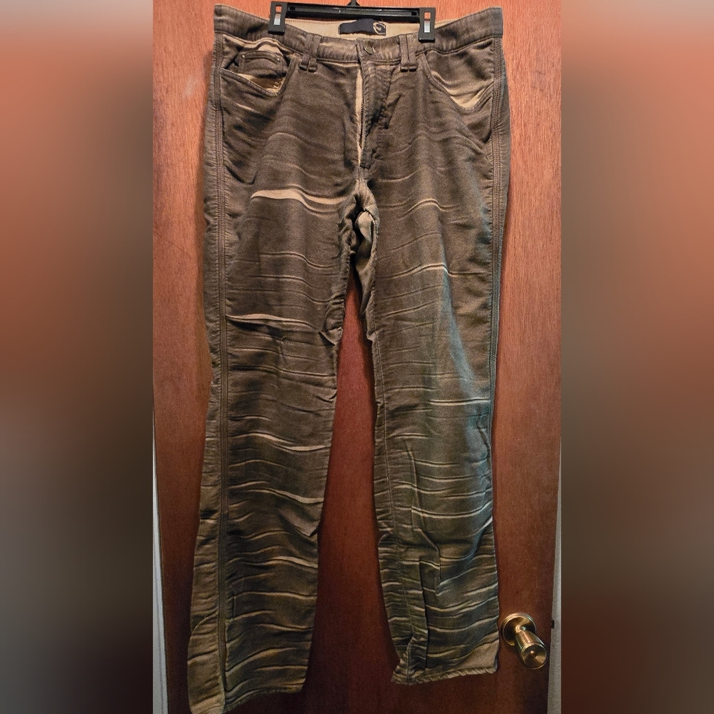 Just Cavalli RARE Brown&Tan Art Fade Vintage Cotton Pants UNISEX EU52 US36"/33" - Picture 2 of 16
